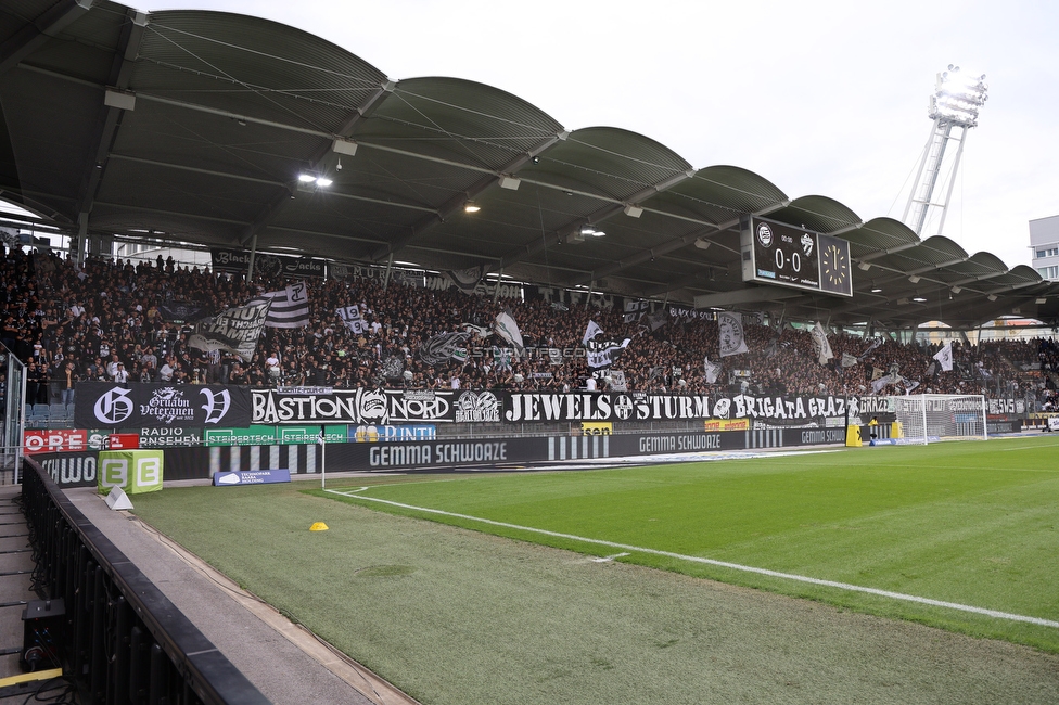Sturm Graz - Hartberg
Oesterreichische Fussball Bundesliga,8. Runde, SK Sturm Graz - TSV Hartberg, Stadion Liebenau Graz, 28.09.2025. 

Foto zeigt Fans von Sturm

