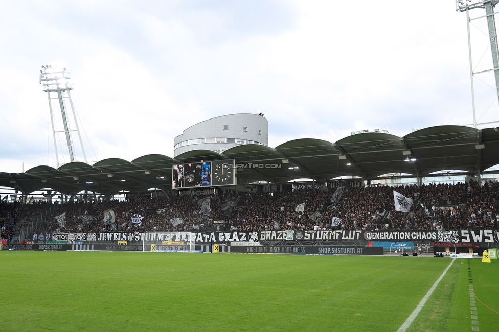 Sturm Graz - Hartberg
Oesterreichische Fussball Bundesliga,8. Runde, SK Sturm Graz - TSV Hartberg, Stadion Liebenau Graz, 28.09.2025. 

Foto zeigt Fans von Sturm
