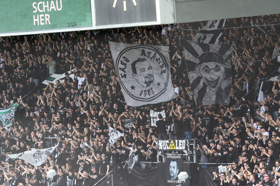 Sturm Graz - Hartberg
Oesterreichische Fussball Bundesliga,8. Runde, SK Sturm Graz - TSV Hartberg, Stadion Liebenau Graz, 28.09.2025. 

Foto zeigt Fans von Sturm
