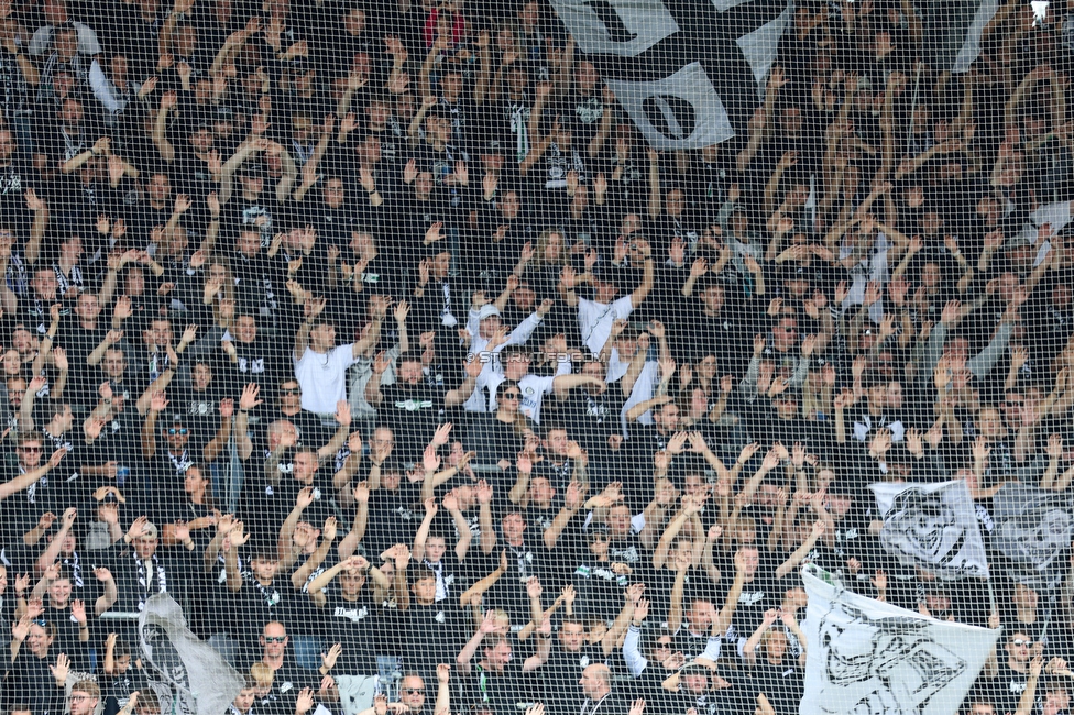 Sturm Graz - Hartberg
Oesterreichische Fussball Bundesliga,8. Runde, SK Sturm Graz - TSV Hartberg, Stadion Liebenau Graz, 28.09.2025. 

Foto zeigt Fans von Sturm
