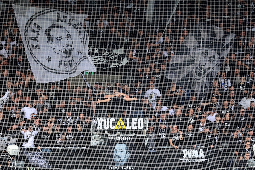 Sturm Graz - Hartberg
Oesterreichische Fussball Bundesliga,8. Runde, SK Sturm Graz - TSV Hartberg, Stadion Liebenau Graz, 28.09.2025. 

Foto zeigt Fans von Sturm
Schlüsselwörter: brigata vorsaenger