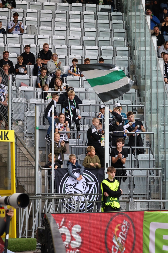 Sturm Graz - Hartberg
Oesterreichische Fussball Bundesliga,8. Runde, SK Sturm Graz - TSV Hartberg, Stadion Liebenau Graz, 28.09.2025. 

Foto zeigt Fans von Sturm
