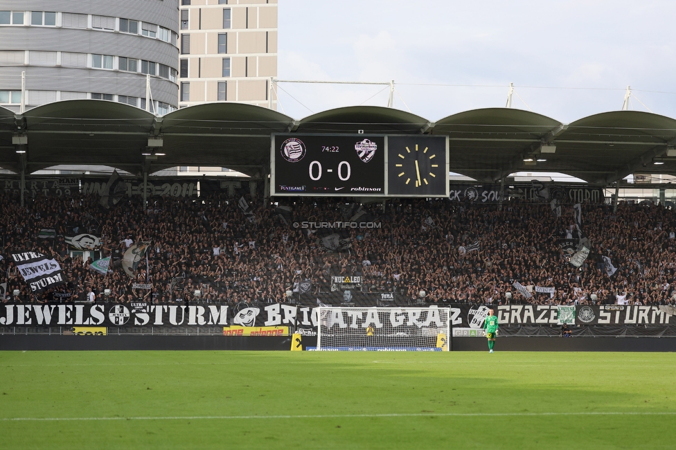 Sturm Graz - Hartberg
Oesterreichische Fussball Bundesliga,8. Runde, SK Sturm Graz - TSV Hartberg, Stadion Liebenau Graz, 28.09.2025. 

Foto zeigt Fans von Sturm
