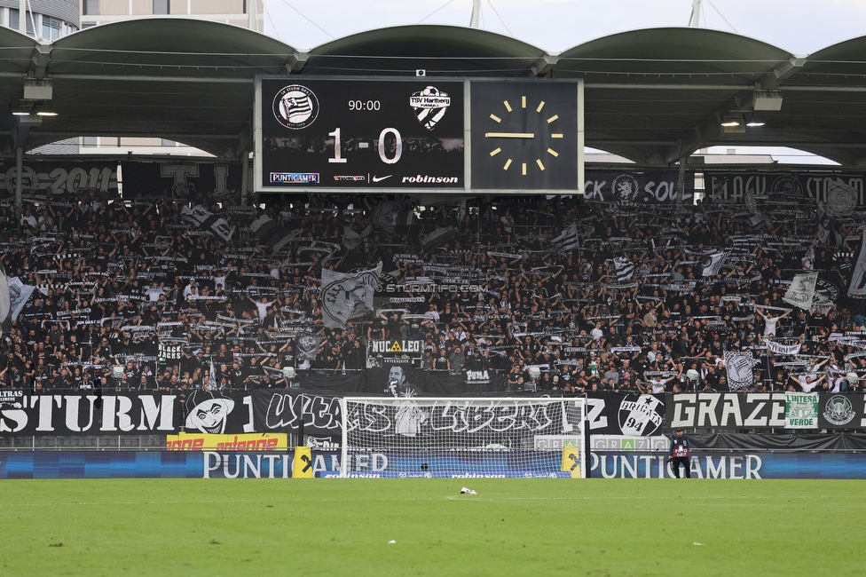 Sturm Graz - Hartberg
Oesterreichische Fussball Bundesliga,8. Runde, SK Sturm Graz - TSV Hartberg, Stadion Liebenau Graz, 28.09.2025. 

Foto zeigt Fans von Sturm
Schlüsselwörter: repression schals