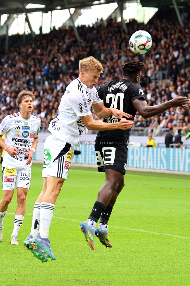 Sturm Graz - Hartberg
Oesterreichische Fussball Bundesliga,8. Runde, SK Sturm Graz - TSV Hartberg, Stadion Liebenau Graz, 28.09.2025. 

Foto zeigt Seedy Jatta (Sturm)
