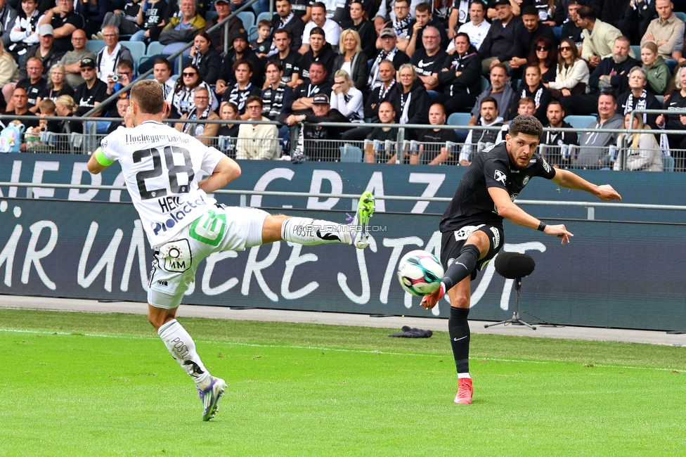 Sturm Graz - Hartberg
Oesterreichische Fussball Bundesliga,8. Runde, SK Sturm Graz - TSV Hartberg, Stadion Liebenau Graz, 28.09.2025. 

Foto zeigt Emir Karic (Sturm)
