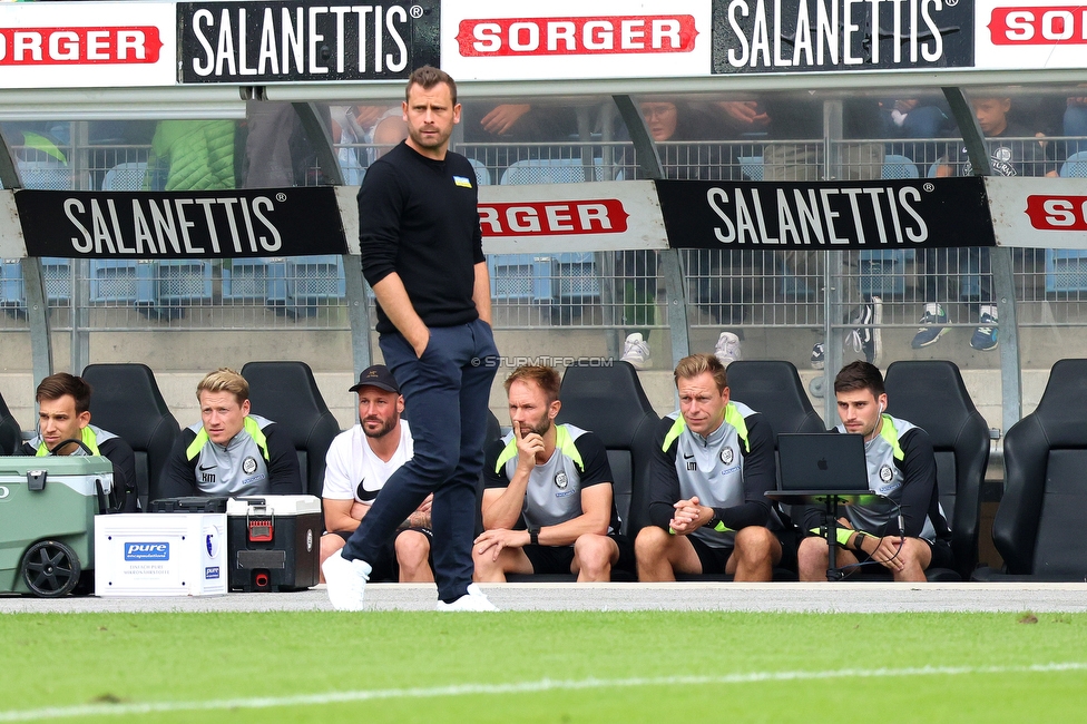 Sturm Graz - Hartberg
Oesterreichische Fussball Bundesliga,8. Runde, SK Sturm Graz - TSV Hartberg, Stadion Liebenau Graz, 28.09.2025. 

Foto zeigt Juergen Saeumel (Cheftrainer Sturm)
