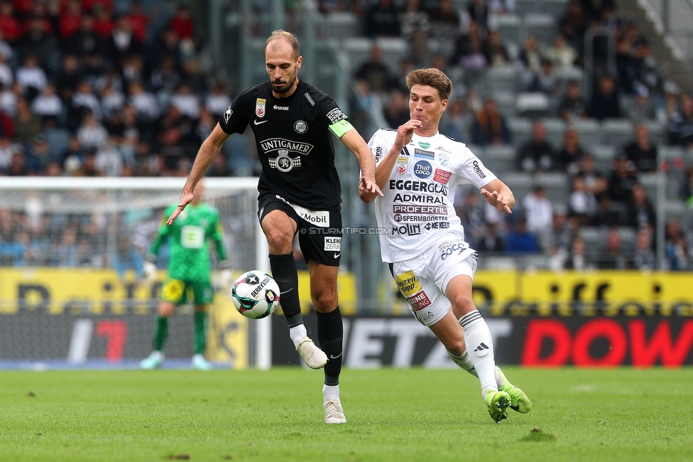 Sturm Graz - Hartberg
Oesterreichische Fussball Bundesliga,8. Runde, SK Sturm Graz - TSV Hartberg, Stadion Liebenau Graz, 28.09.2025. 

Foto zeigt Jon Gorenc-Stankovic (Sturm)
