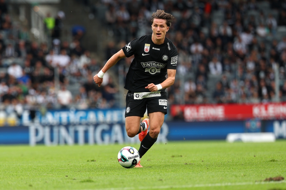 Sturm Graz - Hartberg
Oesterreichische Fussball Bundesliga,8. Runde, SK Sturm Graz - TSV Hartberg, Stadion Liebenau Graz, 28.09.2025. 

Foto zeigt Tim Oermann (Sturm)
