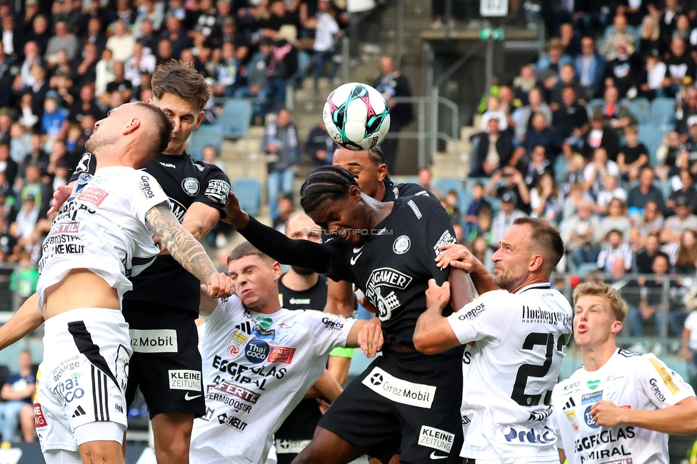 Sturm Graz - Hartberg
Oesterreichische Fussball Bundesliga,8. Runde, SK Sturm Graz - TSV Hartberg, Stadion Liebenau Graz, 28.09.2025. 

Foto zeigt Tochi Phil Chukwuani (Sturm)
