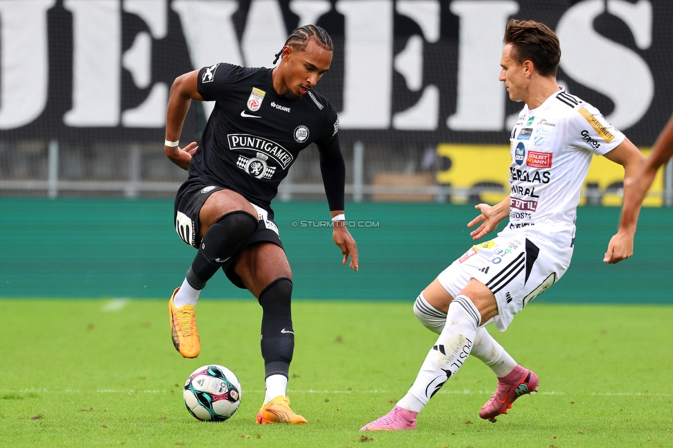 Sturm Graz - Hartberg
Oesterreichische Fussball Bundesliga,8. Runde, SK Sturm Graz - TSV Hartberg, Stadion Liebenau Graz, 28.09.2025. 

Foto zeigt Emanuel Aiwu (Sturm)

