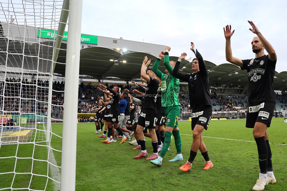 Sturm Graz - Hartberg
Oesterreichische Fussball Bundesliga,8. Runde, SK Sturm Graz - TSV Hartberg, Stadion Liebenau Graz, 28.09.2025. 

Foto zeigt Fans von Sturm
