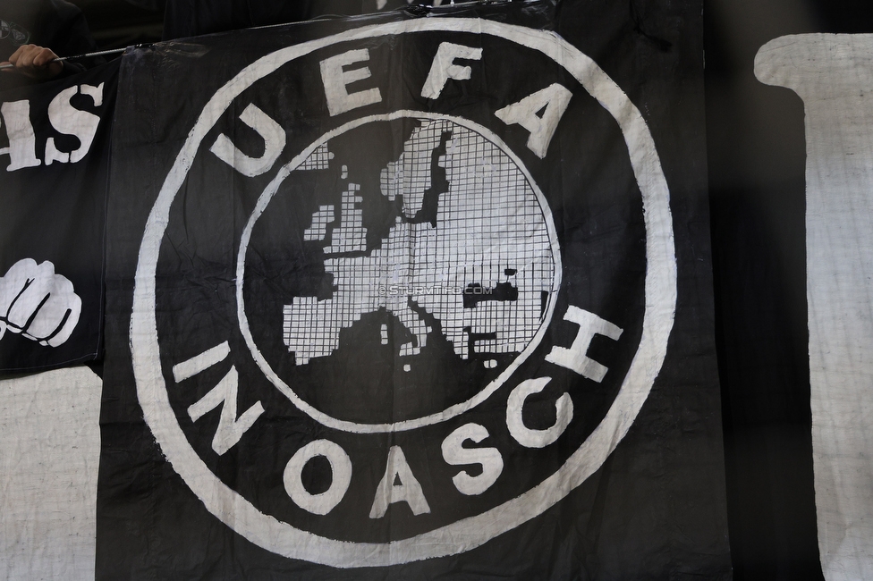 Sturm Graz - Rangers
UEFA Europa League Gruppenphase 2. Spieltag, SK Sturm Graz - Glasgow Rangers, Stadion Liebenau Graz, 02.10.2025. 

Foto zeigt Fans von Sturm
