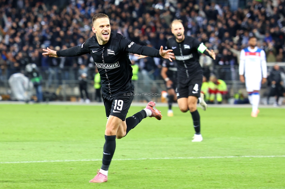 Sturm Graz - Rangers
UEFA Europa League - 2. Runde, SK Sturm Graz - FC Glasgow Rangers, Stadion Liebenau Graz, 02.10.2025. 

Foto zeigt Tomi Horvat (Sturm)
