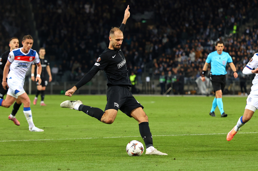 Sturm Graz - Rangers
UEFA Europa League - 2. Runde, SK Sturm Graz - FC Glasgow Rangers, Stadion Liebenau Graz, 02.10.2025. 

Foto zeigt Jon Gorenc-Stankovic (Sturm)
