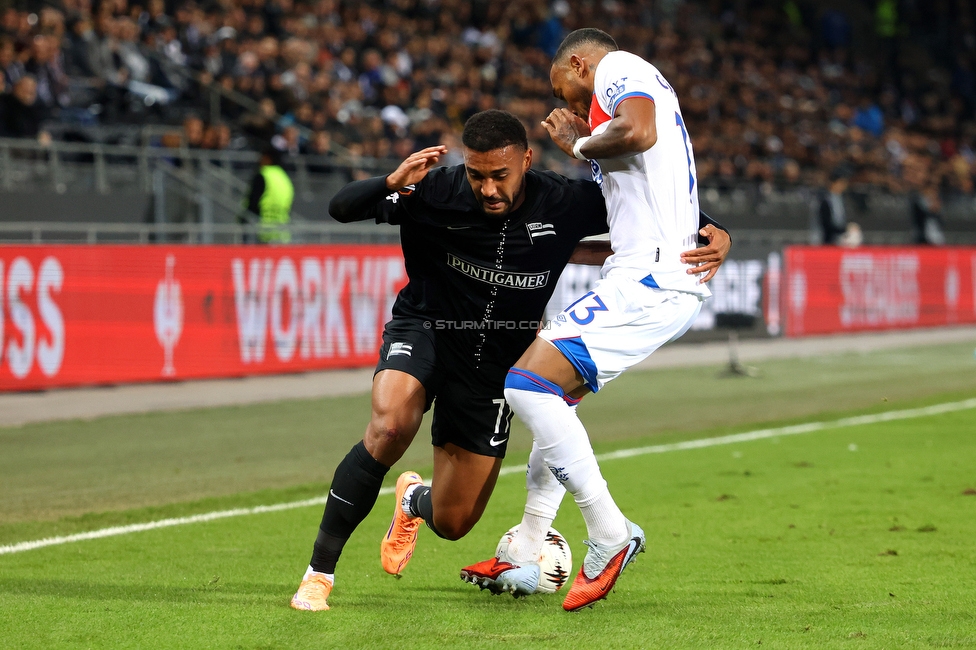 Sturm Graz - Rangers
UEFA Europa League - 2. Runde, SK Sturm Graz - FC Glasgow Rangers, Stadion Liebenau Graz, 02.10.2025. 

Foto zeigt Maurice Maximilian Malone (Sturm)
