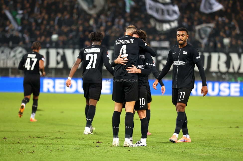 Sturm Graz - Rangers
UEFA Europa League - 2. Runde, SK Sturm Graz - FC Glasgow Rangers, Stadion Liebenau Graz, 02.10.2025. 

Foto zeigt Otar Kiteishvili (Sturm)
