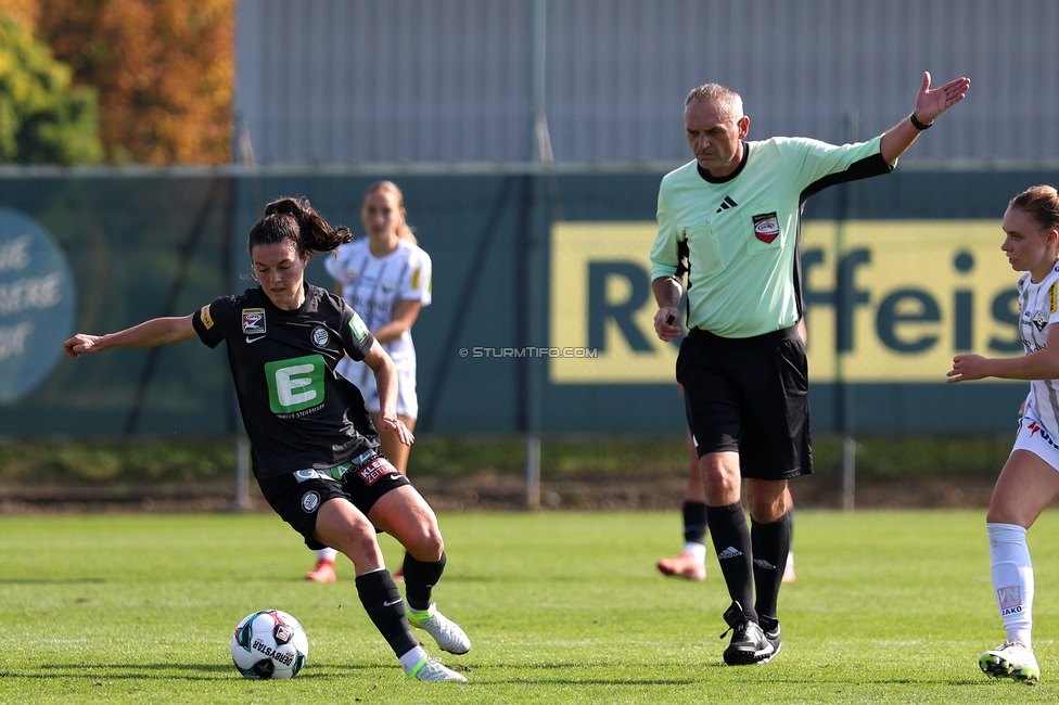 Sturm Damen - Altach
OEFB Frauen Bundesliga, 9. Runde, SK Sturm Graz Damen - SCR Altach, Trainingszentrum Messendorf, 12.10.2025. 

Foto zeigt Zala Kustrin (Sturm Damen)
