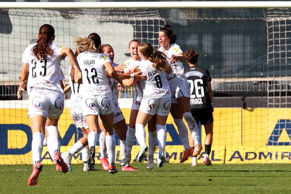 Sturm Damen - Altach
OEFB Frauen Bundesliga, 9. Runde, SK Sturm Graz Damen - SCR Altach, Trainingszentrum Messendorf, 12.10.2025. 

Foto zeigt das Team von Altach
