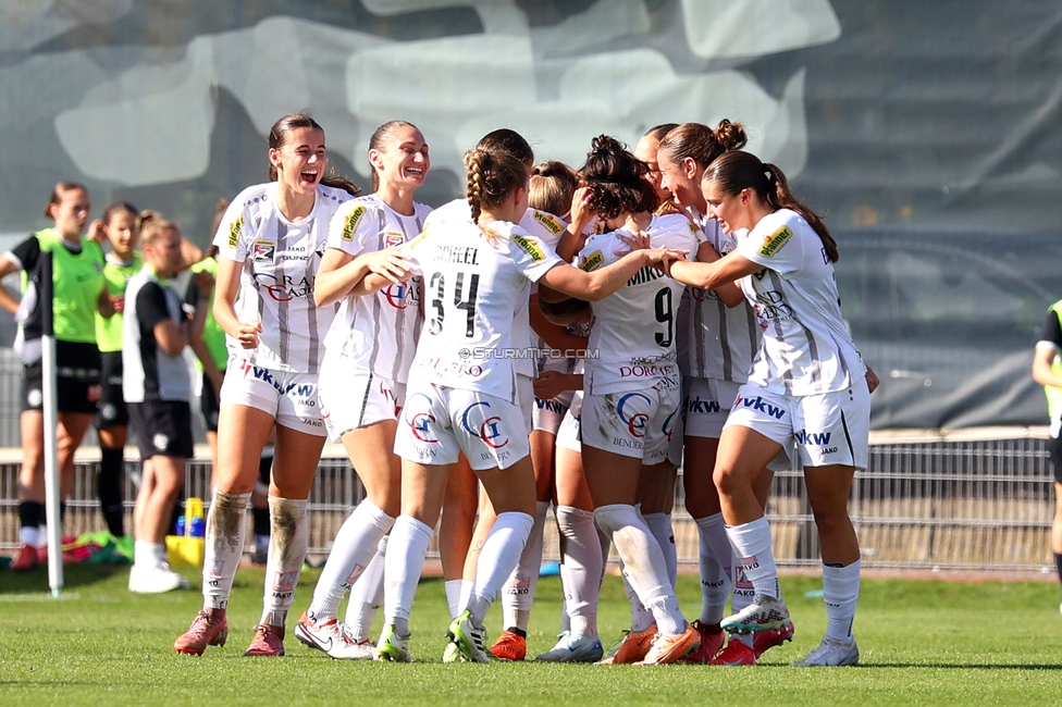 Sturm Damen - Altach
OEFB Frauen Bundesliga, 9. Runde, SK Sturm Graz Damen - SCR Altach, Trainingszentrum Messendorf, 12.10.2025. 

Foto zeigt das Team von Altach
