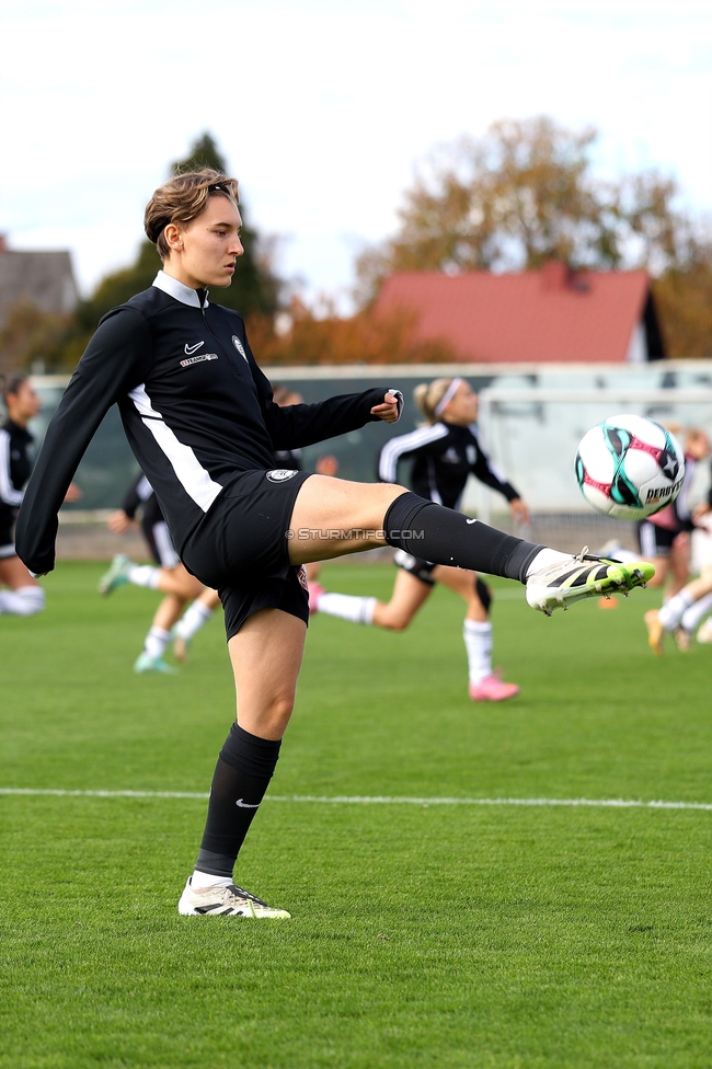 Sturm Damen - LASK
OEFB Frauen Bundesliga, 10. Runde, SK Sturm Graz Damen - LASK, Trainingszentrum Messendorf, 18.10.2025. 

Foto zeigt Pauline Deutsch (Sturm Damen)
