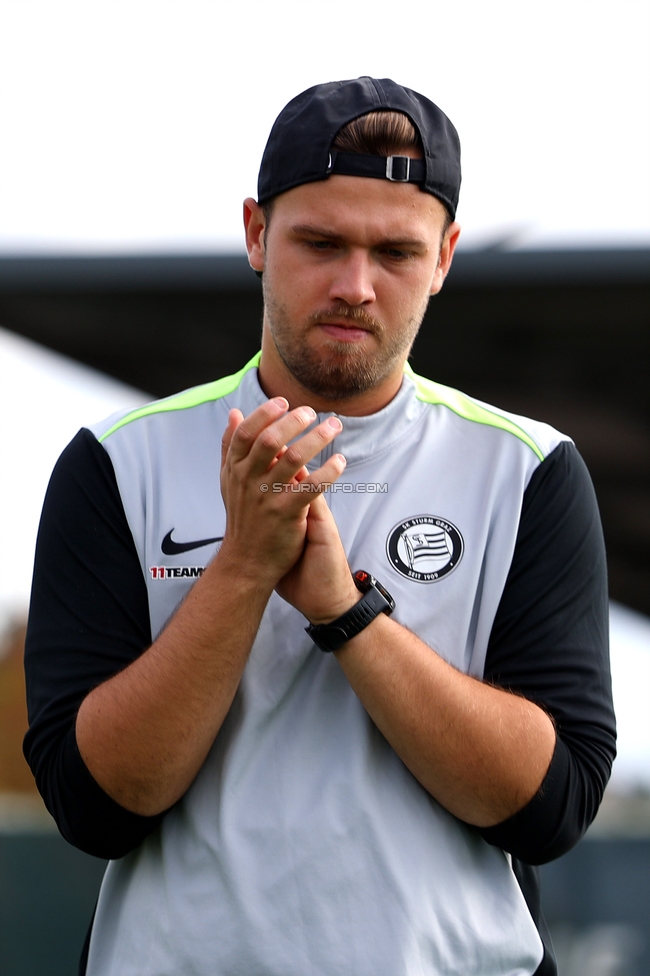 Sturm Damen - LASK
OEFB Frauen Bundesliga, 10. Runde, SK Sturm Graz Damen - LASK, Trainingszentrum Messendorf, 18.10.2025. 

Foto zeigt Jakob Gschwandner (Assistenztrainer Sturm Damen)
