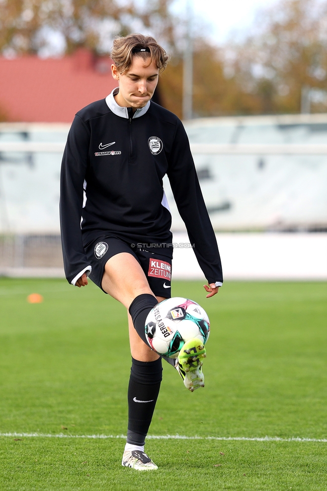 Sturm Damen - LASK
OEFB Frauen Bundesliga, 10. Runde, SK Sturm Graz Damen - LASK, Trainingszentrum Messendorf, 18.10.2025. 

Foto zeigt Pauline Deutsch (Sturm Damen)
