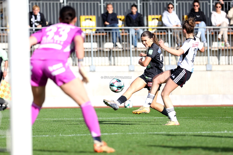 Sturm Damen - LASK
OEFB Frauen Bundesliga, 10. Runde, SK Sturm Graz Damen - LASK, Trainingszentrum Messendorf, 18.10.2025. 

Foto zeigt Marie Spiess (Sturm Damen)
