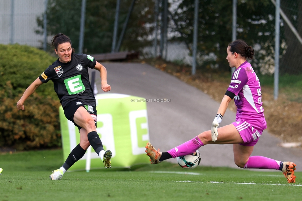 Sturm Damen - LASK
OEFB Frauen Bundesliga, 10. Runde, SK Sturm Graz Damen - LASK, Trainingszentrum Messendorf, 18.10.2025. 

Foto zeigt Zala Kustrin (Sturm Damen)
