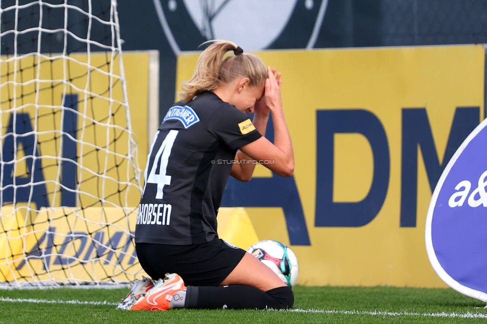 Sturm Damen - LASK
OEFB Frauen Bundesliga, 10. Runde, SK Sturm Graz Damen - LASK, Trainingszentrum Messendorf, 18.10.2025. 

Foto zeigt Sandra Jakobsen (Sturm Damen)
