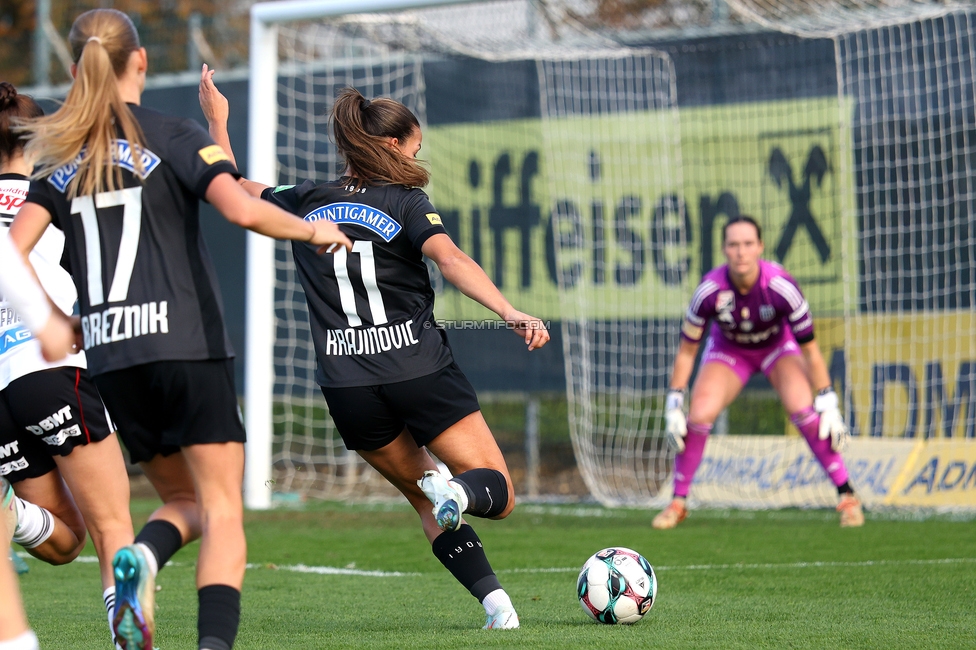 Sturm Damen - LASK
OEFB Frauen Bundesliga, 10. Runde, SK Sturm Graz Damen - LASK, Trainingszentrum Messendorf, 18.10.2025. 

Foto zeigt Ruzika Krajinovic (Sturm Damen)
