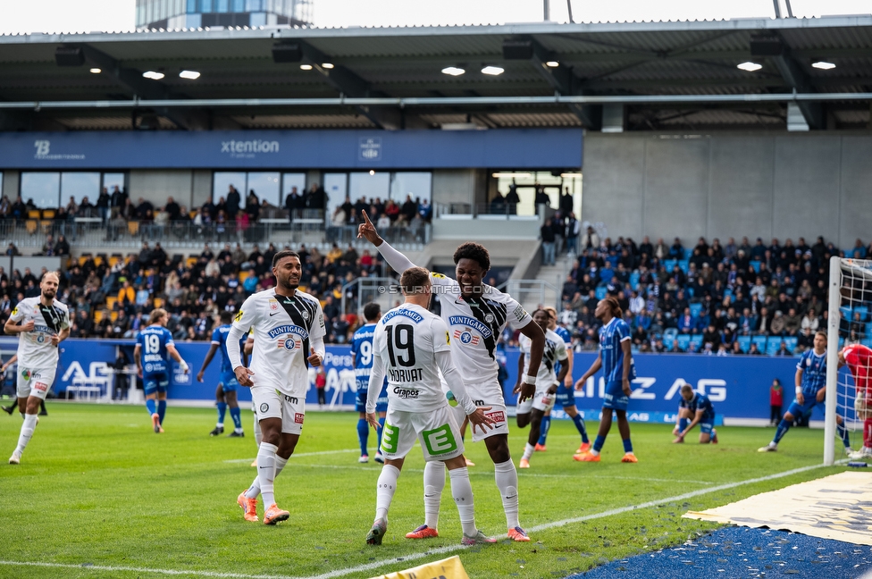 BW Linz - Sturm Graz
Oesterreichische Fussball Bundesliga, 10 Runde, FC Blau-Weiss Linz - SK Sturm Graz, Donauparkstadion Linz, 19.10.2025. 

Foto zeigt Tochi Phil Chukwuani (Sturm)
