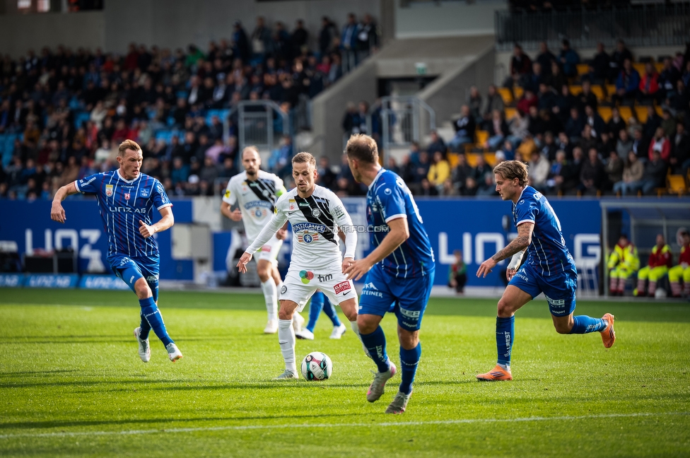 BW Linz - Sturm Graz
Oesterreichische Fussball Bundesliga, 10 Runde, FC Blau-Weiss Linz - SK Sturm Graz, Donauparkstadion Linz, 19.10.2025. 

Foto zeigt Tomi Horvat (Sturm)
