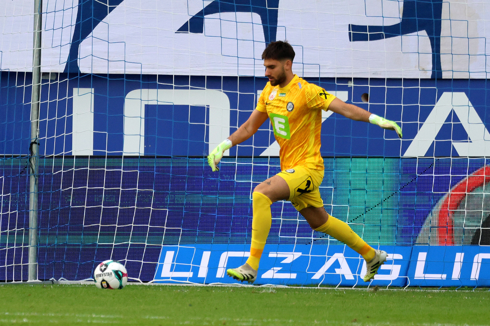 BW Linz - Sturm Graz
Oesterreichische Fussball Bundesliga, 10 Runde, FC Blau-Weiss Linz - SK Sturm Graz, Donauparkstadion Linz, 19.10.2025. 

Foto zeigt Matteo Bignetti (Sturm)

