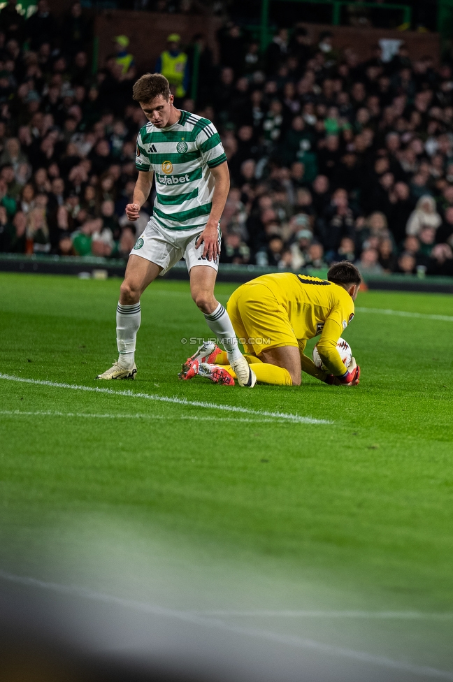 Celtic Glasgow - Sturm Graz
UEFA Europa League Gruppenphase 3. Spieltag, Celtic Glasgow - SK Sturm Graz, Celtic Park Glasgow, 23.10.2025. 

Foto zeigt Matteo Bignetti (Sturm)
