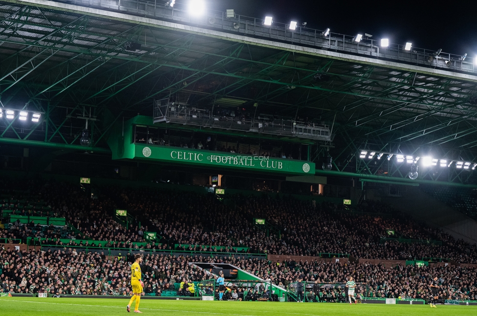 Celtic Glasgow - Sturm Graz
UEFA Europa League Gruppenphase 3. Spieltag, Celtic Glasgow - SK Sturm Graz, Celtic Park Glasgow, 23.10.2025. 

Foto zeigt Matteo Bignetti (Sturm)

