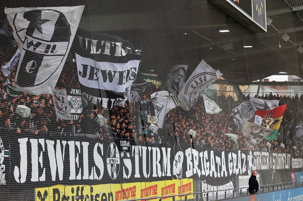 Sturm Graz - Wolfsberg
Oesterreichische Fussball Bundesliga, 11. Runde, SK Sturm Graz - Wolfsberger AC, Stadion Liebenau Graz, 26.10.2025. 

Foto zeigt Fans von Sturm

