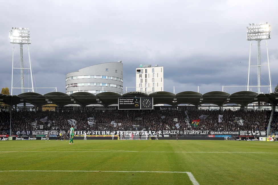 Sturm Graz - Wolfsberg
Oesterreichische Fussball Bundesliga, 11. Runde, SK Sturm Graz - Wolfsberger AC, Stadion Liebenau Graz, 26.10.2025. 

Foto zeigt Fans von Sturm
