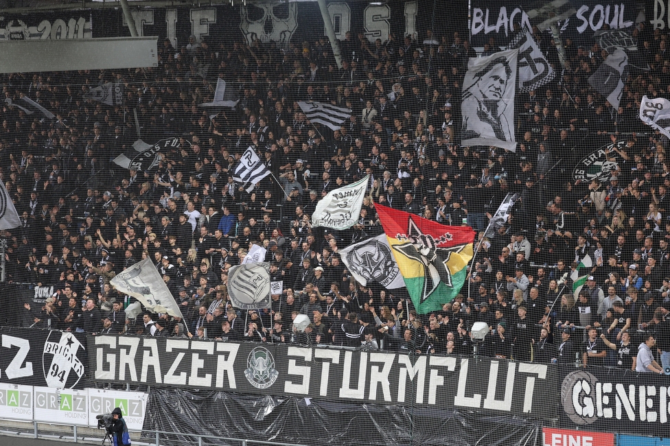 Sturm Graz - Wolfsberg
Oesterreichische Fussball Bundesliga, 11. Runde, SK Sturm Graz - Wolfsberger AC, Stadion Liebenau Graz, 26.10.2025. 

Foto zeigt Fans von Sturm
Schlüsselwörter: sturmflut