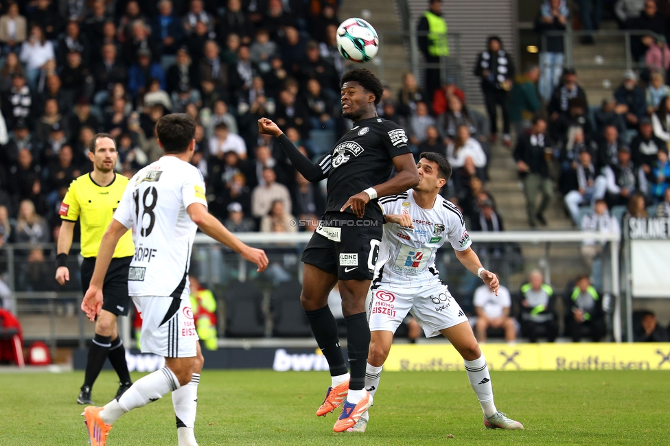 Sturm Graz - Wolfsberg
Oesterreichische Fussball Bundesliga, 11. Runde, SK Sturm Graz - Wolfsberger AC, Stadion Liebenau Graz, 26.10.2025. 

Foto zeigt Tochi Phil Chukwuani (Sturm)

