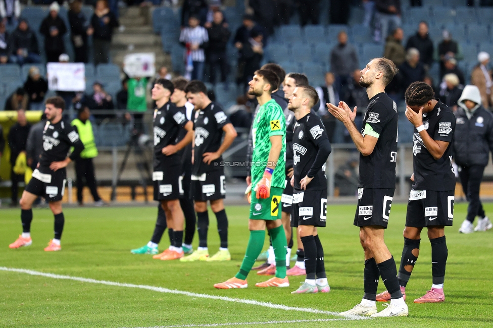 Sturm Graz - Wolfsberg
Oesterreichische Fussball Bundesliga, 11. Runde, SK Sturm Graz - Wolfsberger AC, Stadion Liebenau Graz, 26.10.2025. 

Foto zeigt die Mannschaft von Sturm
