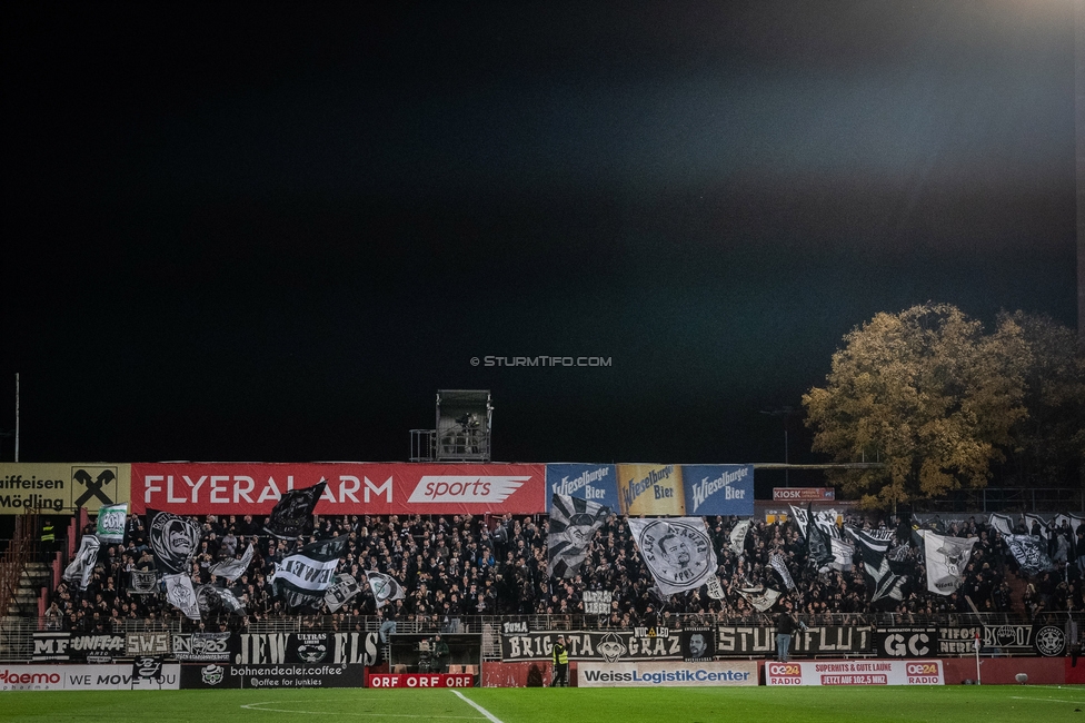 Admira - Sturm Graz
OEFB Cup Achtelfinale, Admira Wacker - SK Sturm Graz, Stadion Suedstadt Maria Enzersdorf, 29.10.2025. 

Foto zeigt Fans von Sturm
