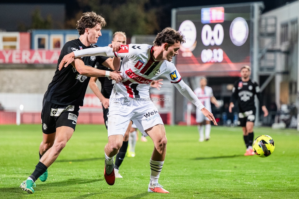 Admira - Sturm Graz
OEFB Cup Achtelfinale, Admira Wacker - SK Sturm Graz, Stadion Suedstadt Maria Enzersdorf, 29.10.2025. 

Foto zeigt Tim Oermann (Sturm)
