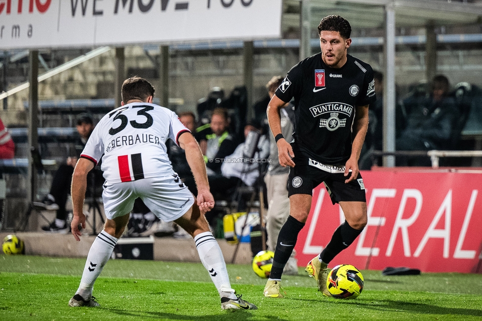 Admira - Sturm Graz
OEFB Cup Achtelfinale, Admira Wacker - SK Sturm Graz, Stadion Suedstadt Maria Enzersdorf, 29.10.2025. 

Foto zeigt Emir Karic (Sturm)
