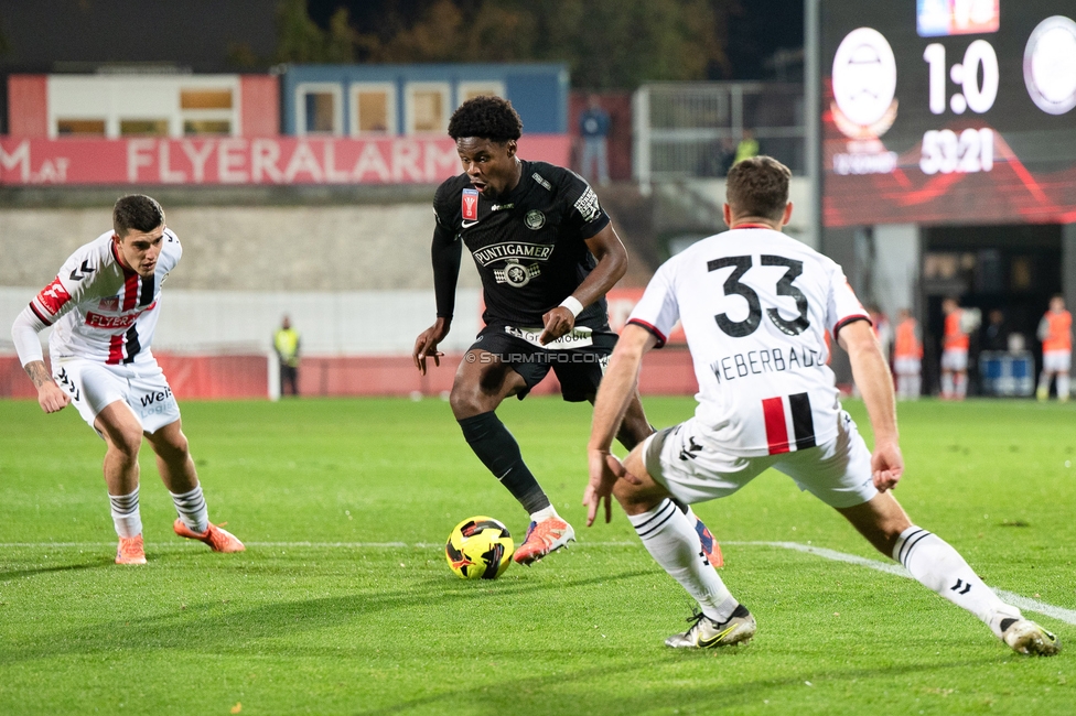 Admira - Sturm Graz
OEFB Cup Achtelfinale, Admira Wacker - SK Sturm Graz, Stadion Suedstadt Maria Enzersdorf, 29.10.2025. 

Foto zeigt Tochi Phil Chukwuani (Sturm)
