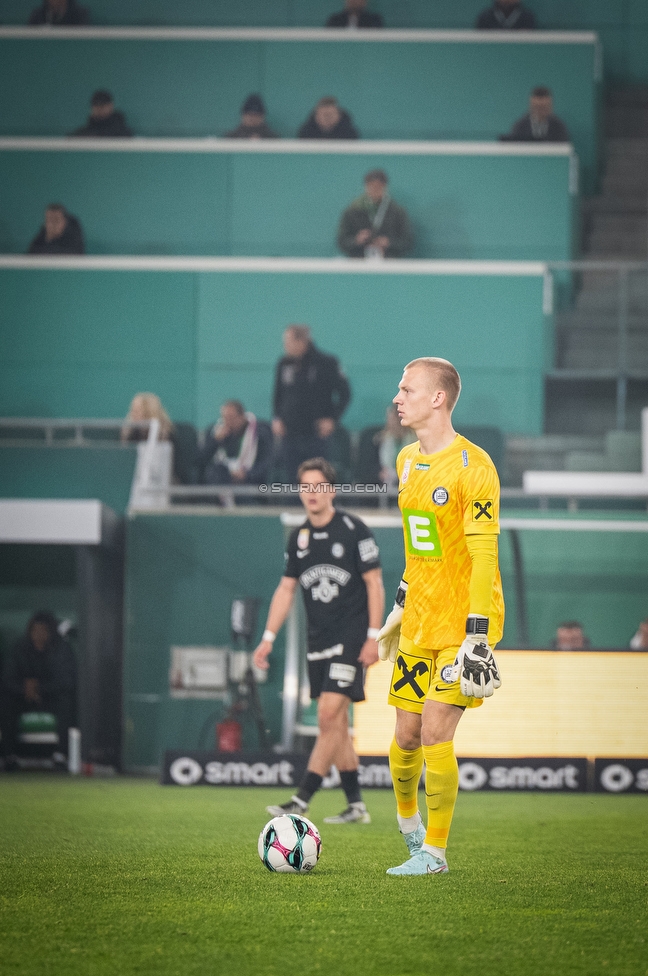 Rapid Wien - Sturm Graz
Oesterreichische Fussball Bundesliga, 12. Runde, SK Rapid Wien - SK Sturm Graz, Weststadion Wien, 02.11.2025. 

Foto zeigt Oliver Christensen (Sturm)
