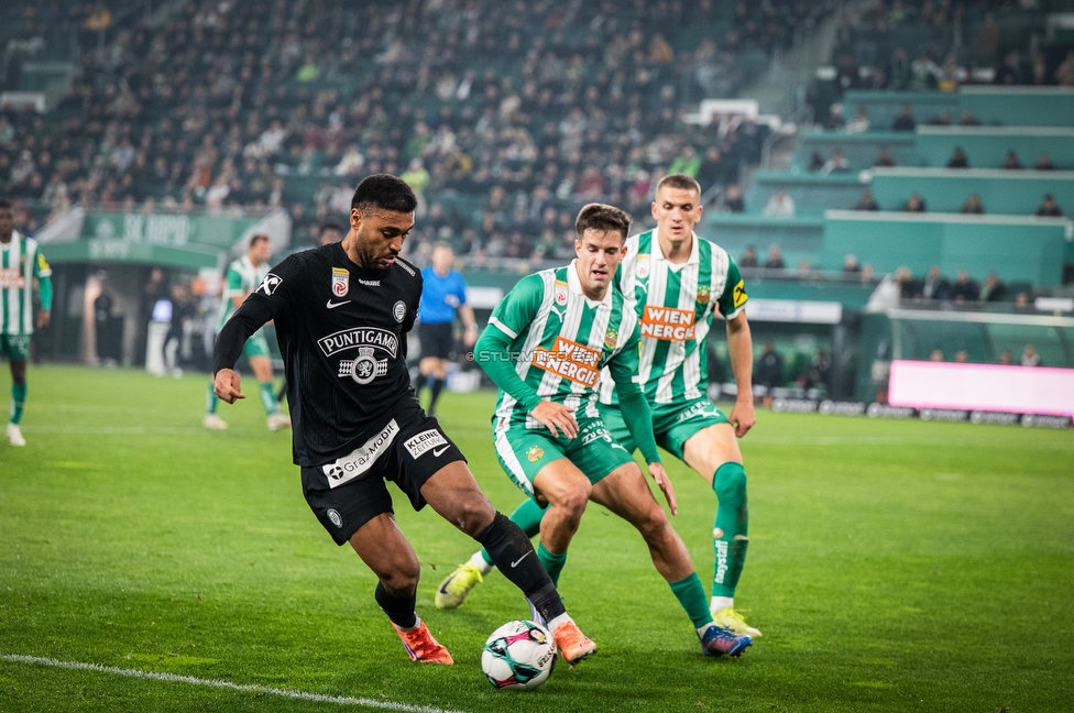 Rapid Wien - Sturm Graz
Oesterreichische Fussball Bundesliga, 12. Runde, SK Rapid Wien - SK Sturm Graz, Weststadion Wien, 02.11.2025. 

Foto zeigt Maurice Malone (Sturm)
