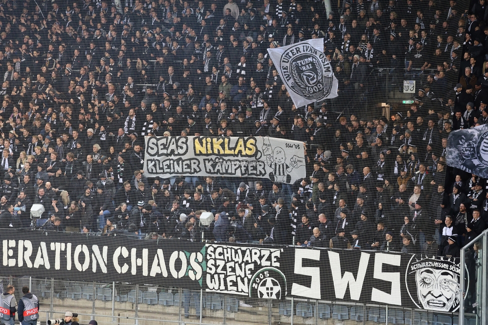 Sturm Graz - Nottingham
UEFA Europa League Gruppenphase 4. Spieltag, SK Sturm Graz - Nottingham Forest, Stadion Liebenau Graz, 06.11.2025. 

Foto zeigt Fans von Sturm
