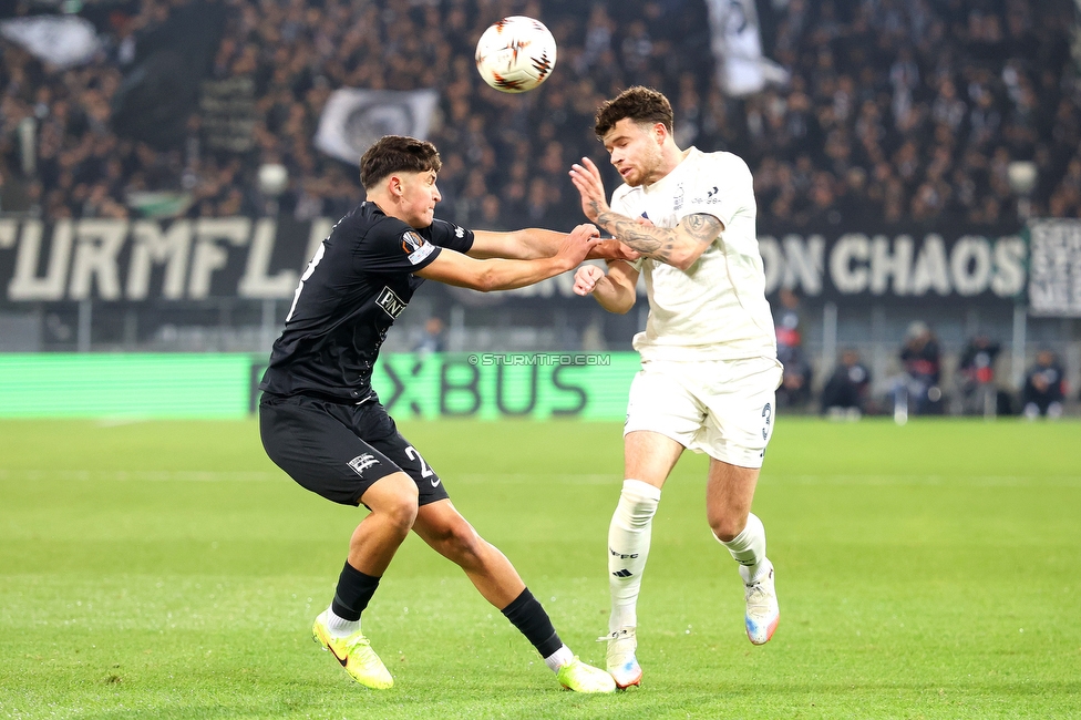 Sturm Graz - Nottingham
UEFA Europa League Gruppenphase 4. Spieltag, SK Sturm Graz - Nottingham Forest, Stadion Liebenau Graz, 06.11.2025. 

Foto zeigt Arjan Malic (Sturm)
