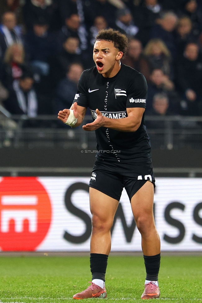 Sturm Graz - Nottingham
UEFA Europa League Gruppenphase 4. Spieltag, SK Sturm Graz - Nottingham Forest, Stadion Liebenau Graz, 06.11.2025. 

Foto zeigt Jacob Peter Hoedl (Sturm)
